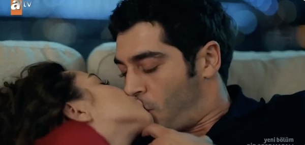 Burak Deniz ve Su Burcu Yazgı Coşkun'un son bölümdeki öpüşme sahnesi de yine trendler arasına girdi.