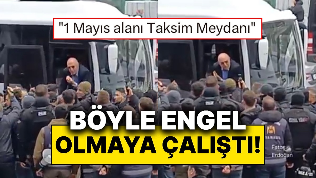 Mahmut Tanal, Mecidiyeköy’de 1 Mayıs Yürüyüşlerinde Gözaltı Yapan Polislere Engel Olmak İçin Araca Çıktı