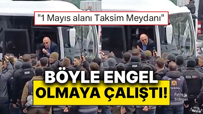 Mahmut Tanal, Mecidiyeköy’de 1 Mayıs Yürüyüşlerinde Gözaltı Yapan Polislere Engel Olmak İçin Araca Çıktı