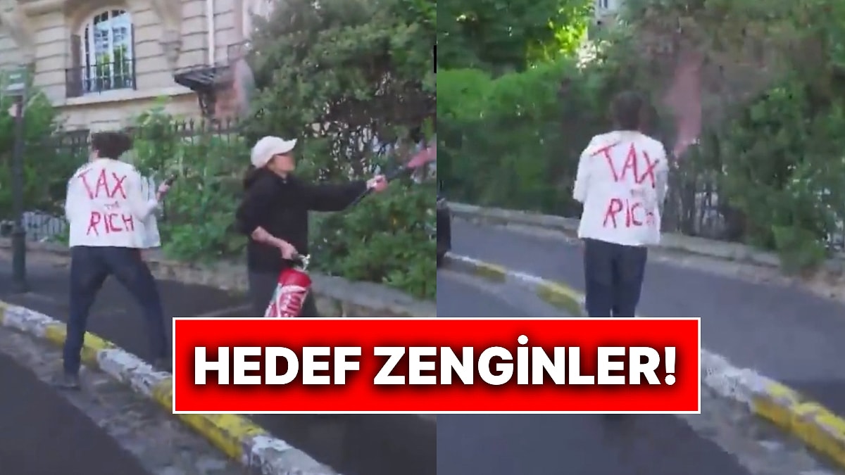 İklim Aktivistleri Zenginlerin Oturduğu Mahalleye Giderek Evlere Boya Püskürttü