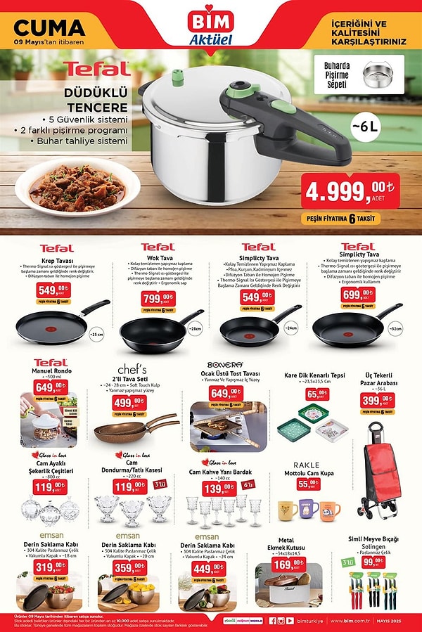 Tefal Düdüklü Tencere 4.999 TL