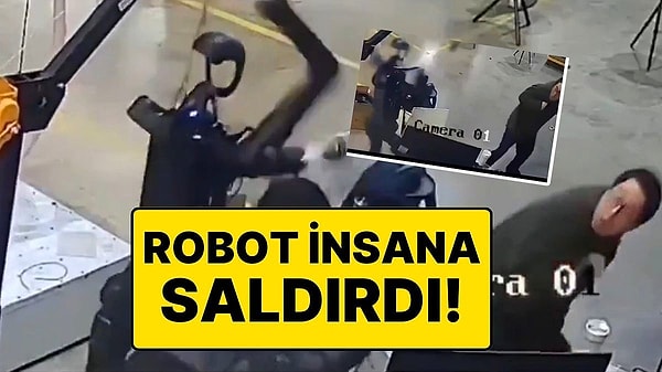 Sosyal medyada bir robotun ‘saldırı’ görüntüsü gündem yarattı.