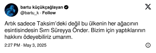 Bartu Küçükçağlayan