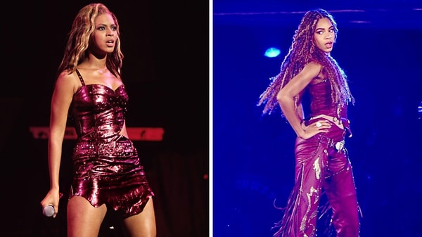 Blue Ivy, annesinin turnesinde sahne aldı. Farklı kostümleri ve birbirinden enerjik sahne şovları çok dikkat çekti.
