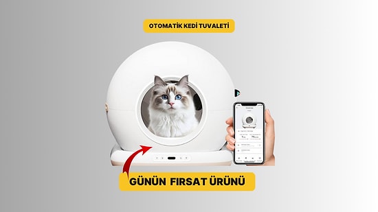 Günün Fırsatı: Haustier CB001 Akıllı Otomatik Kedi Tuvaleti İndirimde!