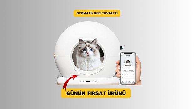 Günün Fırsatı: Haustier CB001 Akıllı Otomatik Kedi Tuvaleti İndirimde!