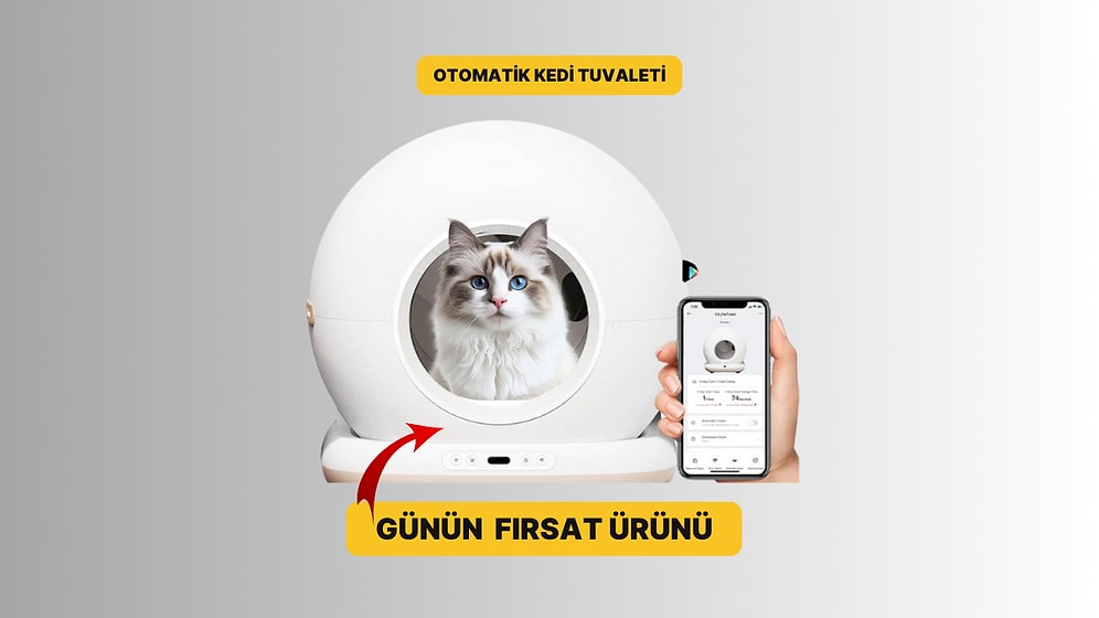 Günün Fırsatı: Haustier CB001 Akıllı Otomatik Kedi Tuvaleti İndirimde!