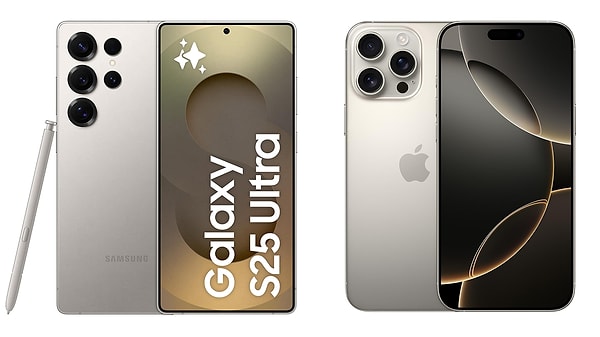 Teknoloji dünyasının en gözde iki modeli, iPhone 16 Pro Max ve Samsung Galaxy S25 Ultra, her alanda birbirinden güçlü özellikleriyle karşımıza çıkıyor. Her iki telefon da, performans, tasarım ve kullanım deneyimi açısından sınırları zorlayan cihazlar.