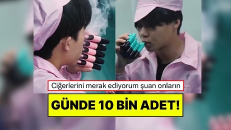 Çin’de Elektronik Sigara Üretiminde Çalışan Fabrika İşçileri Günde 10 Bin Adet Cihazı Test Ediyor