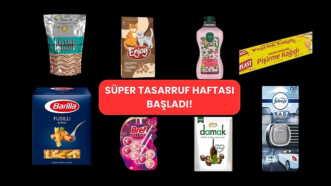Market Alışverişini Uyguna Getirmek İsteyenlerin Beklediği Süper Tasarruf Haftası Başladı!