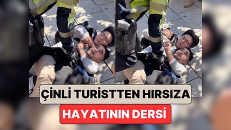 Bu Sefer Fena Faka Bastı: Çinli Bir Turist Kamerasını Çalmak İsteyen Hırsızı Etkisiz Hale Getirdi