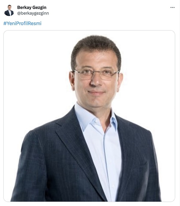 Berkay Gezgin, Sevgi Kılıç, Cem Aydın gibi isimler profil fotoğraflarını Ekrem İmamoğlu yaparak destek verdi.