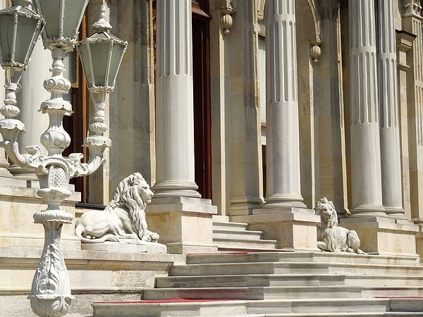 Lion Sculptures in Beylerbeyi Palace
