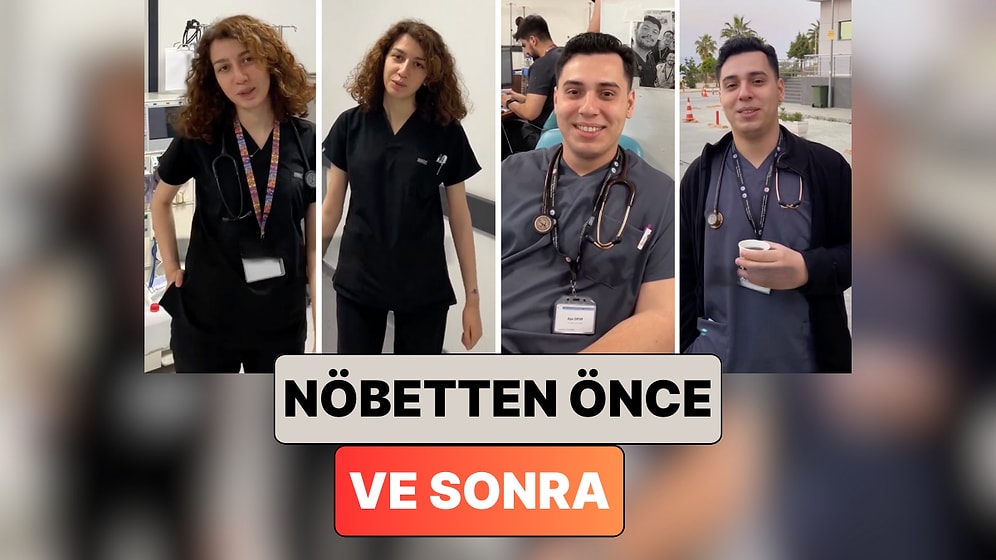 Hastanenin Acil Servisinde Çalışan Doktorların Nöbetten Önceki ve Sonraki Görüntüleri Paylaşıldı