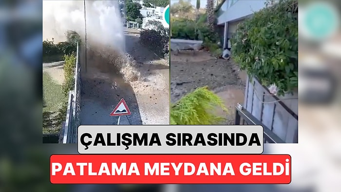 Villaları Su Bastı: Bodrum’da İlçeye Su Taşıyan İçme Suyu İsale Hattında Çalışma Sırasında Patlama Yaşandı