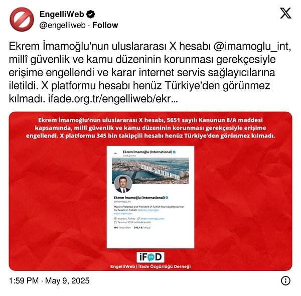Engelli Web'in paylaşımı şöyle oldu 👇
