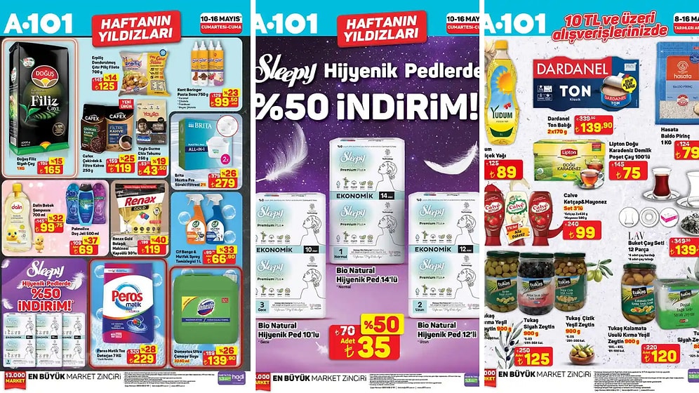 10 - 17 Mayıs 2025 A101 Haftanın Yıldızları Kataloğu