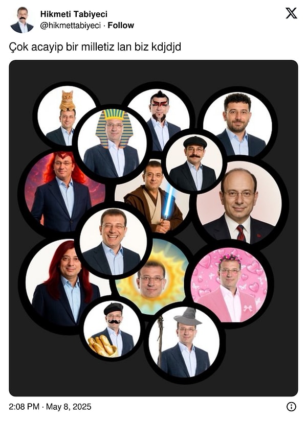 İlginç profil fotoğrafları da gördük...
