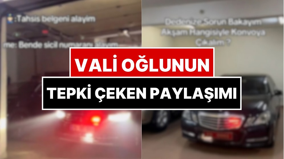 Vali Oğlunun TikTok Paylaşımları Tepki Çekti: Polise Kafa Tuttu, Tepkilerin Ardından Hesabını Kapattı!