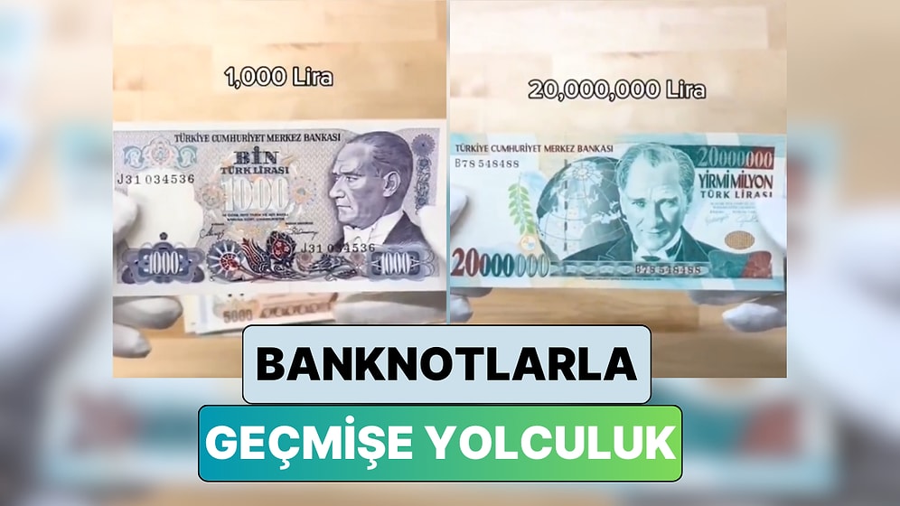 Bir Para Koleksiyoncusu Türkiye'de 1979-2002 Yılları Arasında Kullanılan Banknotları Paylaştı