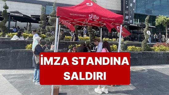 CHP'nin Samsun'daki İmza Standına Saldırı Gerçekleştirildi