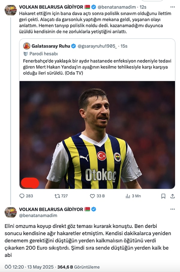 İşte o paylaşımlar: