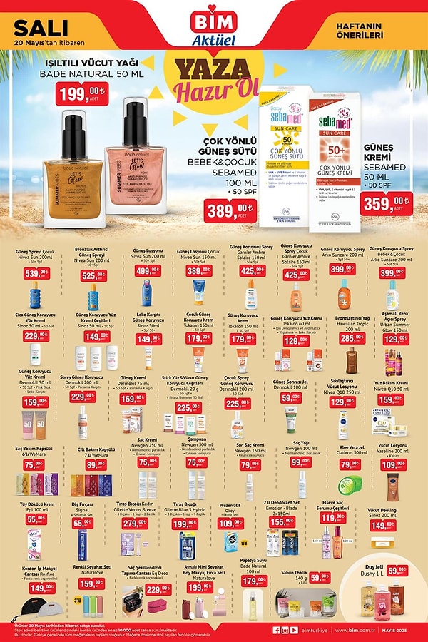 Bade Natural Işıltılı Vücut Yağı 50 ml 199 TL