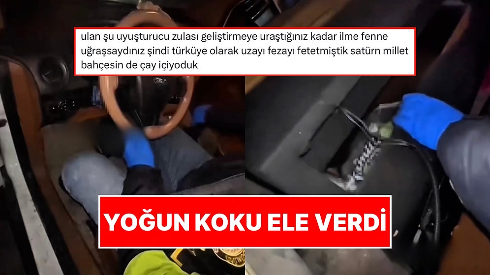 Polis Ekipleri Yoğun Uyuşturucu Kokusu Gelen Araçtaki Gizli Bölmeyi Bularak Düzeneği Paylaştı