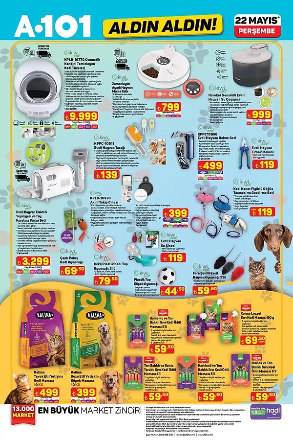 Kiwi Otomatik Kendini Temizleyen Kedi Tuvaleti 9.999 TL