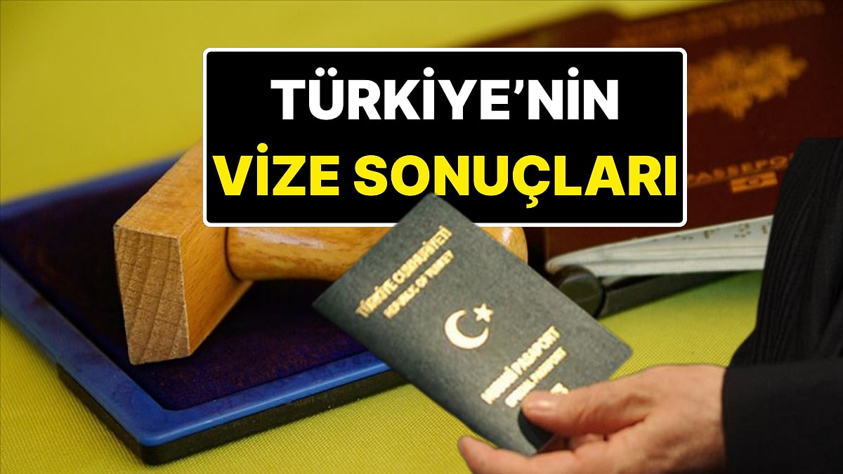 Türkiye&apos;nin Schengen Vizesi Sonuçları Belli Oldu