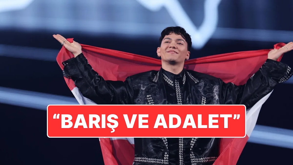 Eurovision’a Damga Vuran Protesto: &quot;Filistin İçin Barış ve Adalet&quot;