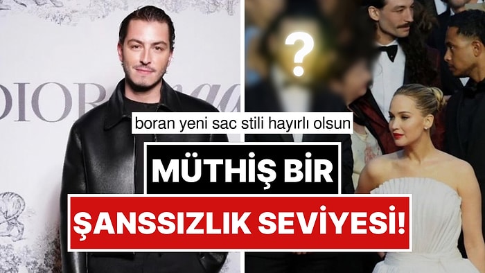 Cannes'da Jennifer Lawrence'la Görüntülenen Boran Kuzum'un Arkasındaki Bonus Saçlı Birey Olay Kareyi Mahvetti!