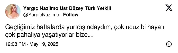 Ucuz bir hayatı, pahalıya yaşamak.