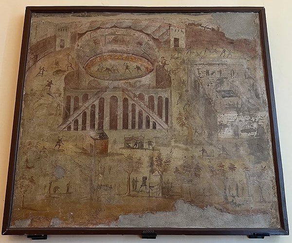 9. Pompeii ve Nuceria'nın uzun süreli rekabetini gözler önüne seren çatışma sahnesi!