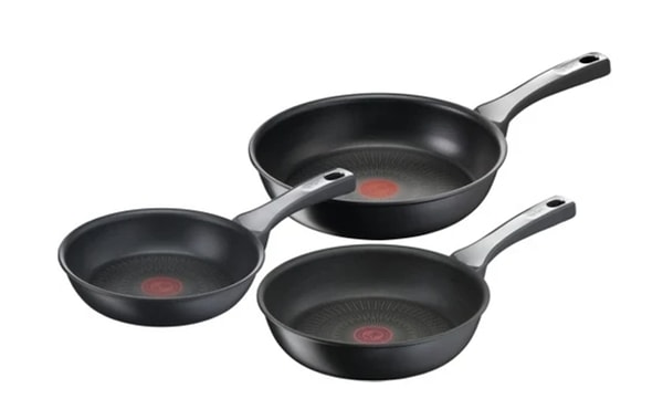 10. Hepsiburada’da indirim zamanı geldi: Tefal G25991 Titanyum 6X UnlimitedOne 3’lü Tava Seti ile mutfakta ustalaşmaya hazır olun!