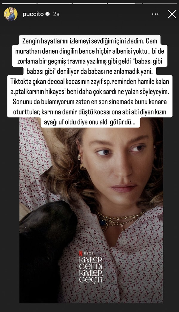 Kimler Geldi Kimler Geçti dizisinin ikinci sezonunu epey gömen isimlerden biri de PuCCa oldu.