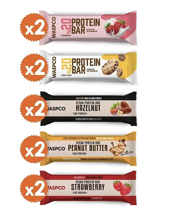 13. Trendyol indirimiyle sağlıklı atıştırmalık keyfini yaşayın: Waspco Protein Bar Karma Kutu ile enerjinizi her an yüksek tutun!