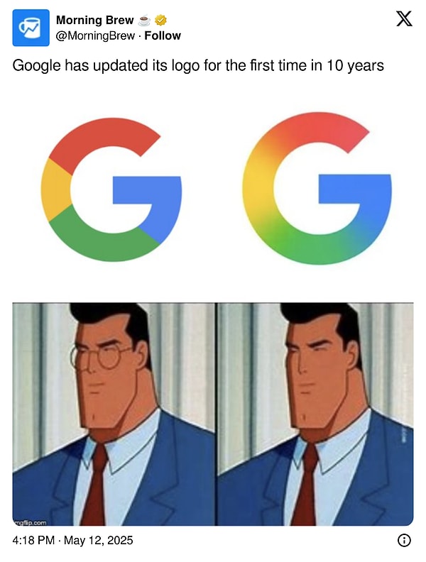 5. "Google 10 yıl aradan sonra ilk kez logosunu güncelledi"