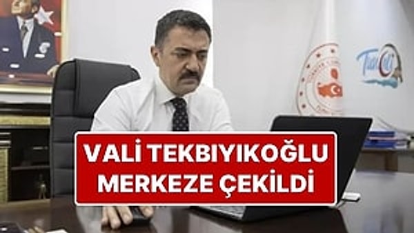 İçişleri Bakanlığı Tunceli Valisi Bülent Tekbıyıkoğlu'nun merkeze çekildiğini açıkladı. İçişleri Bakanlığı tarafından yapılan açıklamada, "Tunceli Valisi Sayın Bülent Tekbıyıkoğlu, İçişleri Bakanlığı emrine alınmıştır. Tunceli Valiliğine, Vali Yardımcısı Sayın Ertuğrul Aslan vekâleten görevlendirilmiştir. Kamuoyuna saygıyla duyurulur." ifadeleri kullanıldı.