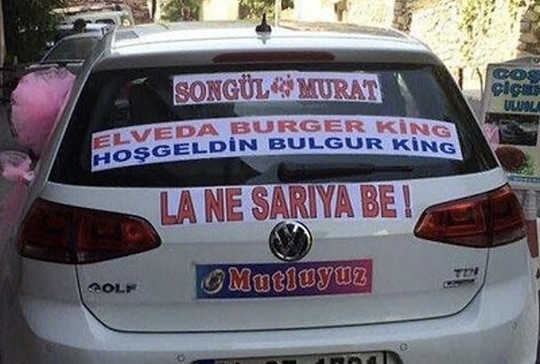 "Elveda Burger King, hoş geldin bulgur king"