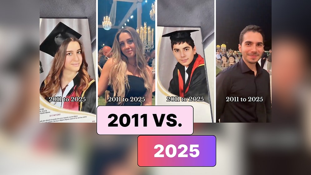 14 Sene Sonra Bir Araya Gelen Arkadaşlar 2025 Yılındaki Görüntüleri ile Yıllık Fotoğraflarını Karşılaştırdı