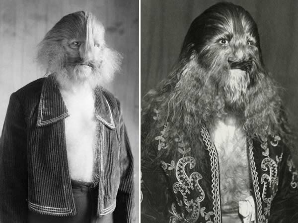 1890’da Polonya’da dünyaya gelen Stephan Bibrowski, doğduğunda vücudunun tamamına yakınını kaplayan tüyleriyle ailesini şaşkına çevirdi. Görseli