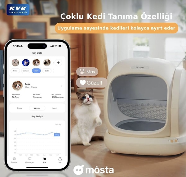 3. Kedi sahiplerinin hayatını kolaylaştıran UBPET Ubtech Ucat C20 Akıllı Otomatik Kedi Tuvaleti, Amazon’da indirimli fiyatıyla sizleri bekliyor!