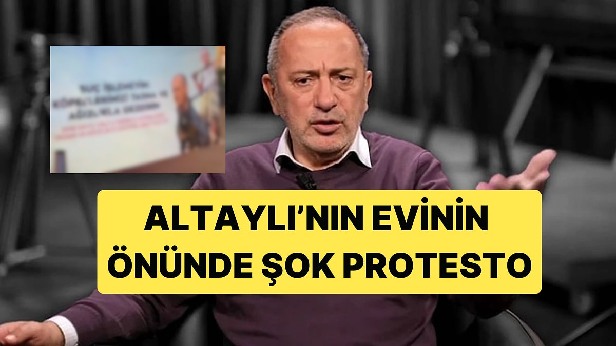 Fatih Altaylı&apos;ya Söylediği İddia Edilen Sözler Nedeniyle Pankartlı Protesto Yapıldı