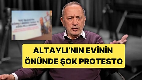 Fatih Altaylı'ya Söylediği İddia Edilen Sözler Nedeniyle Pankartlı Protesto Yapıldı