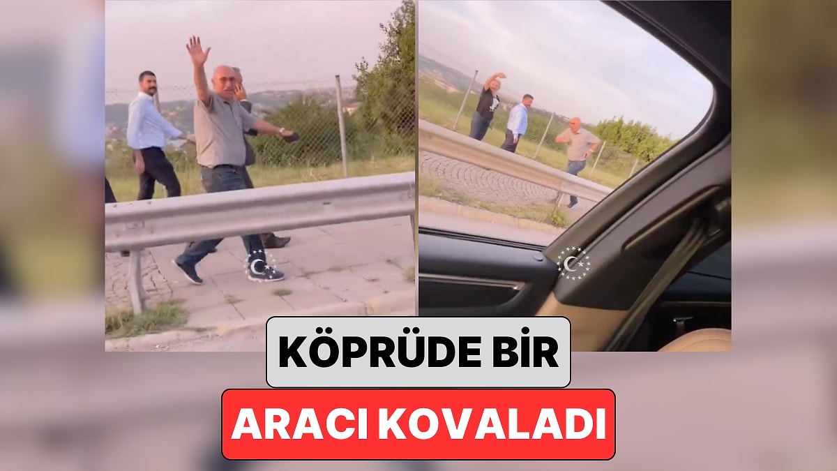 Boğaziçi Köprüsü&apos;ne Pankart Asan Mahmut Tanal Kendisine Selam Veren Bir Aracı Kovaladı