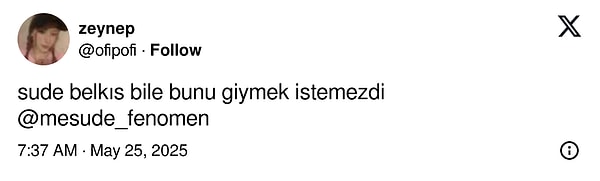 Bazı kullanıcılara bu ayakkabı Sude Belkıs'ı hatırlattı.
