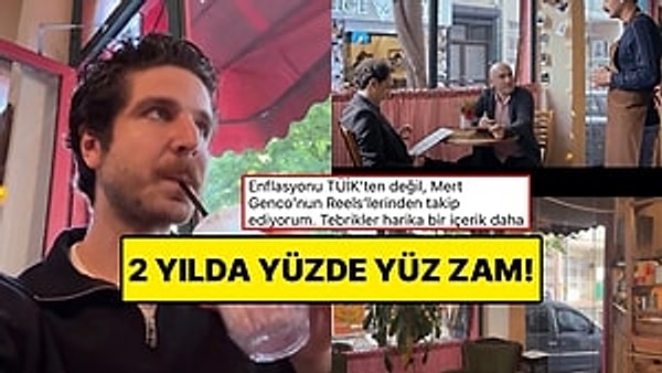 Mert Genco, dizilerdeki, filmlerdeki, YouTube videolarındaki yemeklerin fiyatlarıyla günümüzdeki fiyatları karşılaştırdığı içerikleriyle ilgi çekmeyi başaran isimlerden.