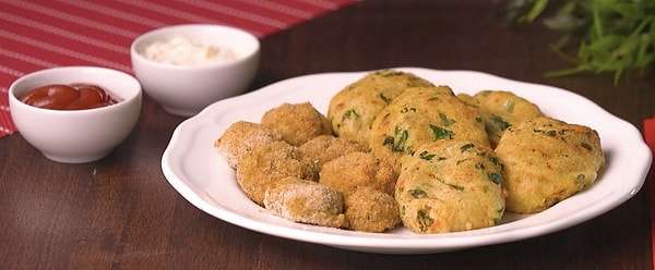 Airfryer'da Patates Köftesi ve Çıtır Mantar Nasıl Yapılır?