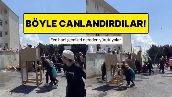 Bir Lisede Öğrenciler İstanbul’un Fethi’ni Canlandırarak Eğlenceli Anlar Yaşadı